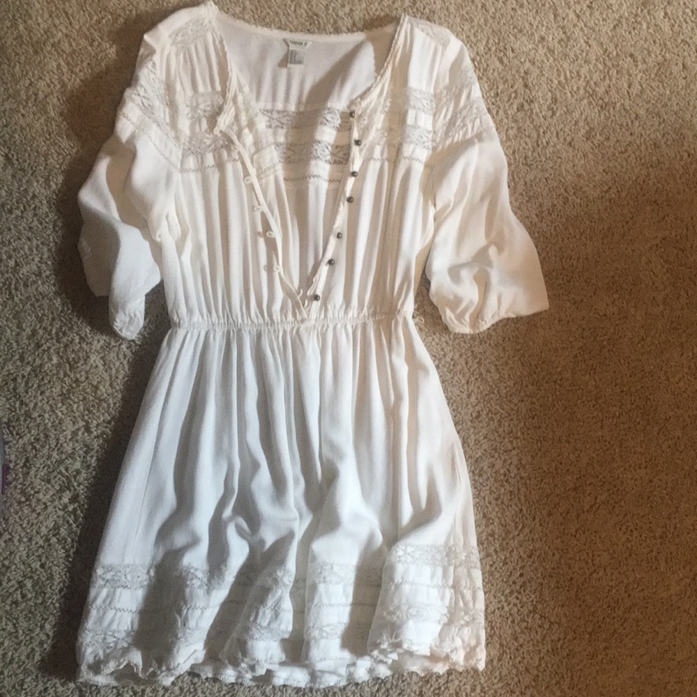 White peasant dress